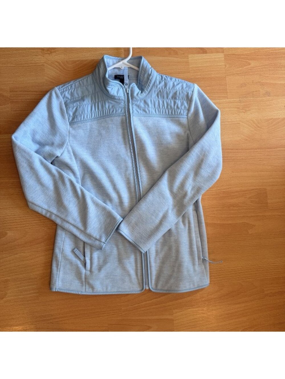Talbots Petites Periwinkle Blue Full-Zip Fleece Jacket Women Small Petite